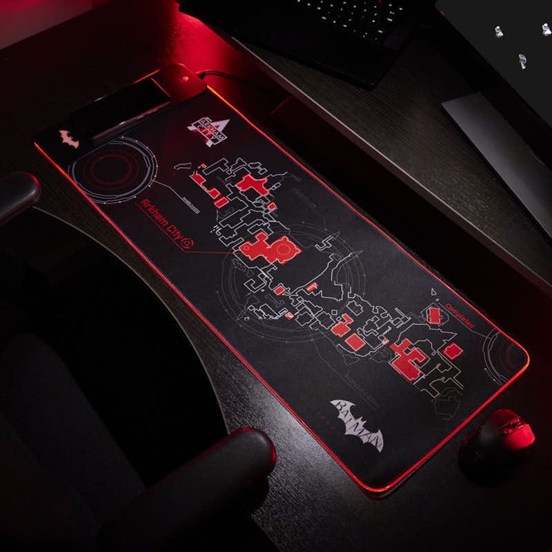 Batman Arkham - Oversize Gaming Mat & Mobile Charger