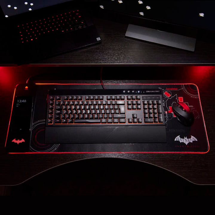 Batman Arkham - Oversize Gaming Mat & Mobile Charger