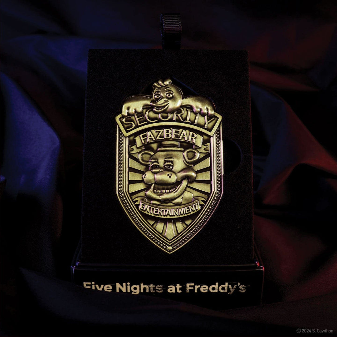 Five Nights at Freddy's : Replica Security Badge – Antique Brass Edition