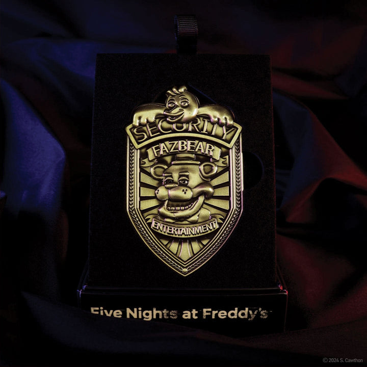 Five Nights at Freddy's : Replica Security Badge – Antique Brass Edition
