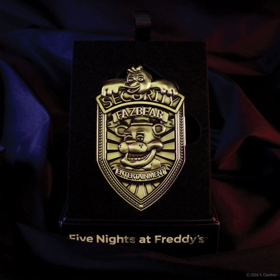 Five Nights at Freddy's : Replica Security Badge – Antique Brass Edition
