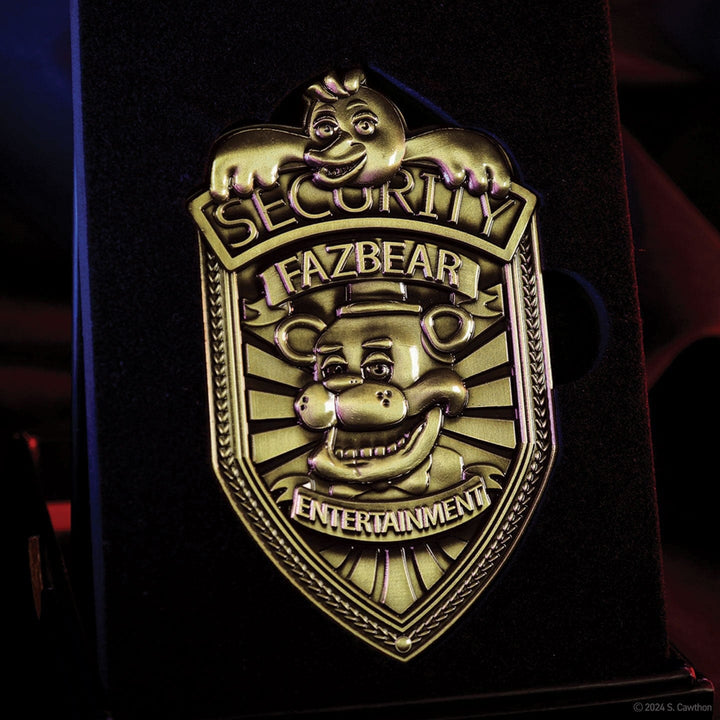 Five Nights at Freddy's : Replica Security Badge – Antique Brass Edition
