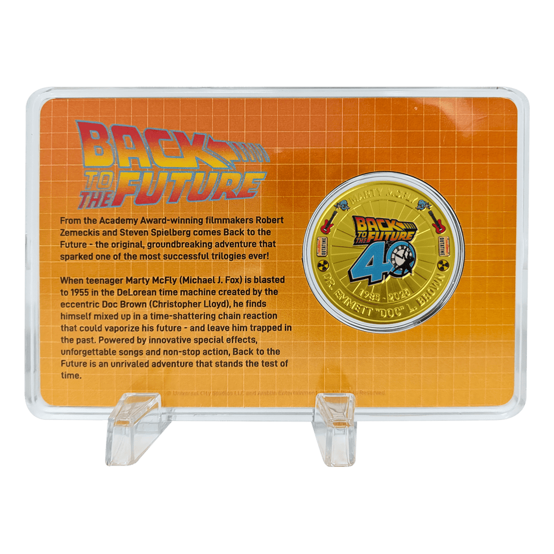 Back to the Future 40th Anniversary Presentation Coin