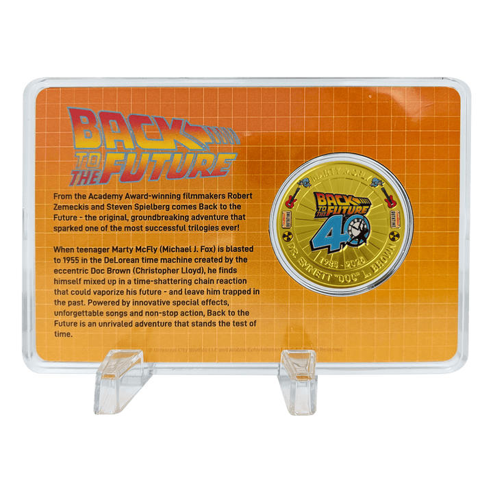 Back to the Future 40th Anniversary Presentation Coin
