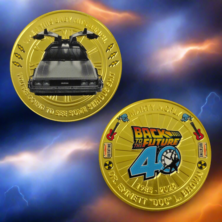 Back to the Future 40th Anniversary Presentation Coin