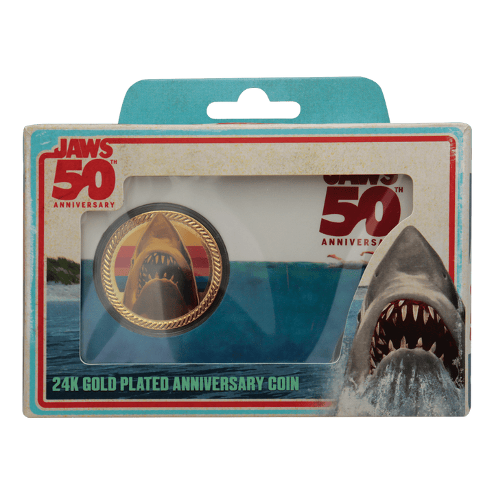 Jaws 50th Anniversary 24k Gold Plated Presentation Coin