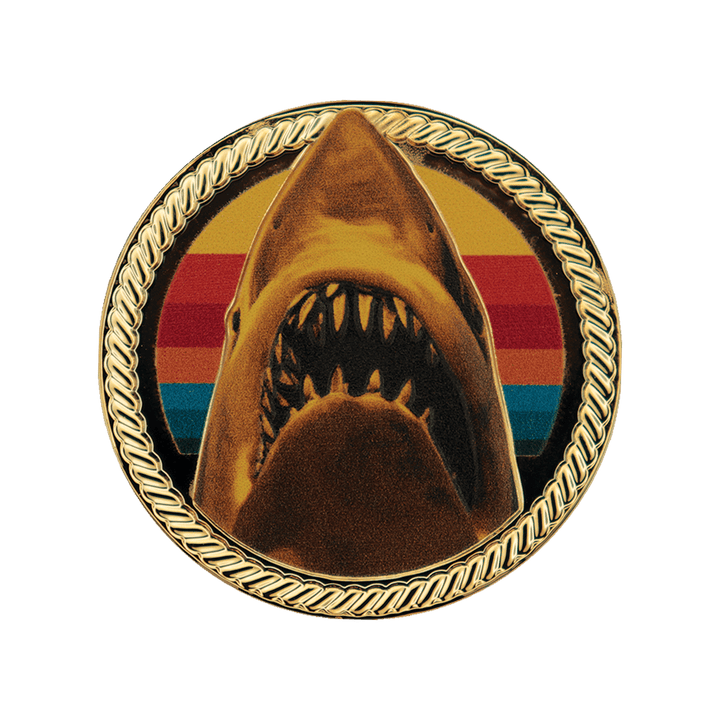 Jaws 50th Anniversary 24k Gold Plated Presentation Coin