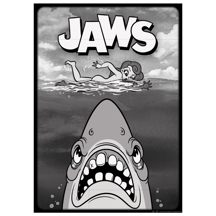 Jaws Cartoon-style Art Print