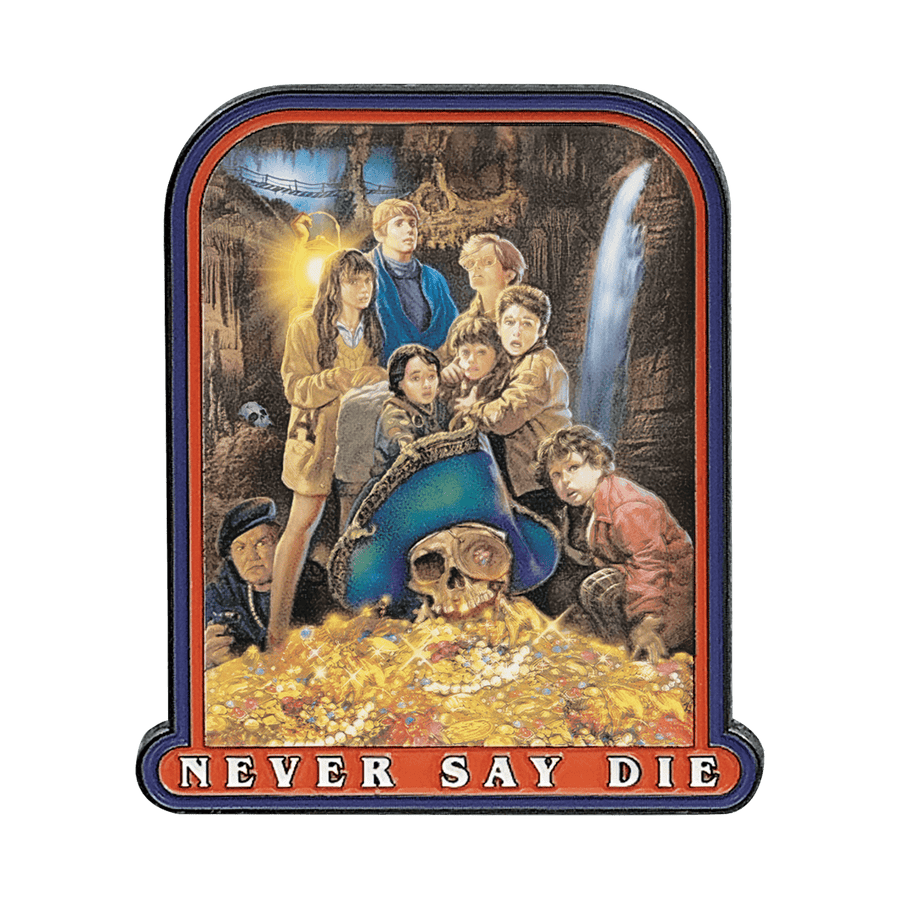 The Goonies 40th Anniversary Never Say Die Pin Badge