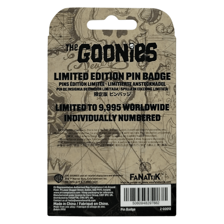 The Goonies 40th Anniversary Never Say Die Pin Badge