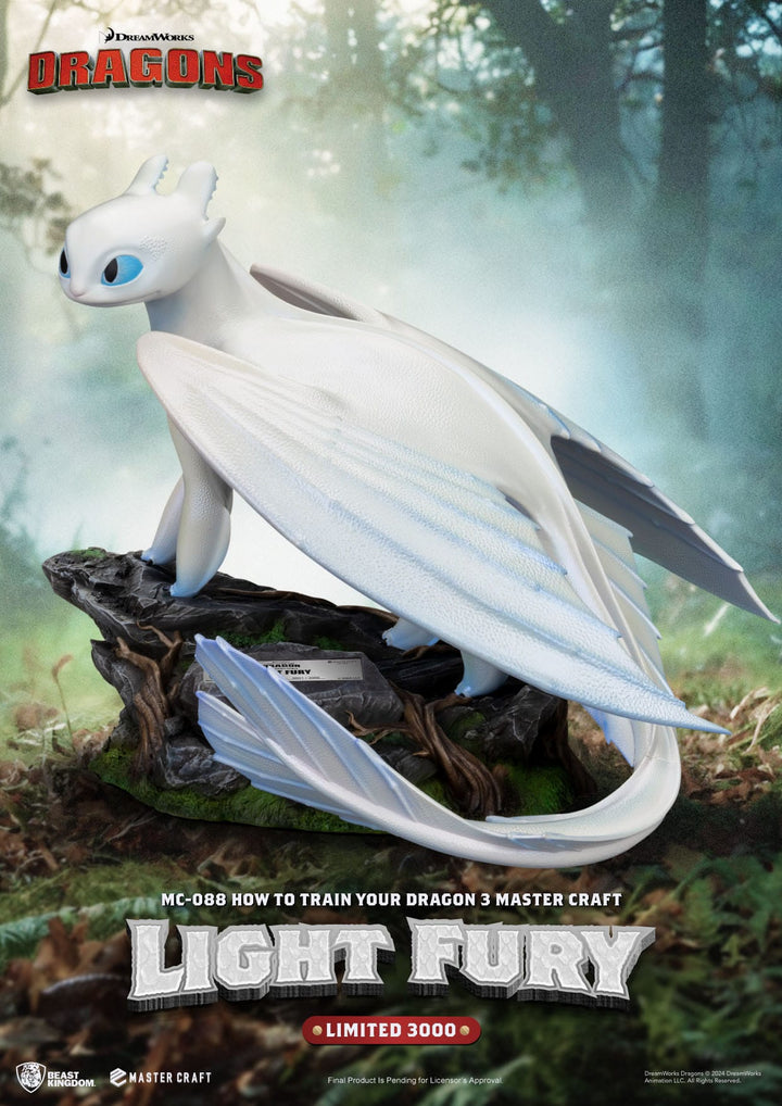 How to Train Your Dragon 3 Master Craft Light Fury Statue