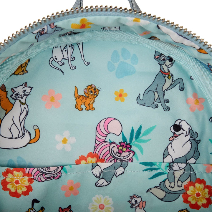 Loungefly: Disney Dogs & Cats -  Backpack Mini Faux Denim